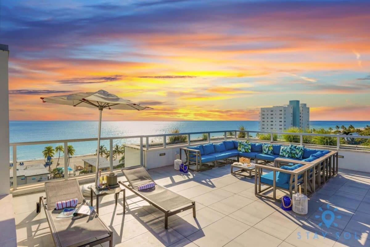Tropical Oasis - Rooftop Pool- Near Beach - Gym Голливуд Экстерьер фото